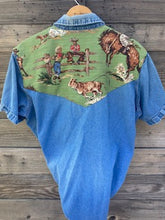 vintage green short sleeve wrangler