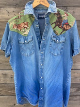 vintage green short sleeve wrangler