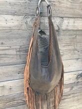 horse bit fringe shoulder bag