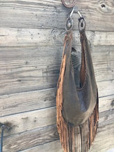 horse bit fringe shoulder bag