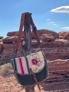 Rose messenger bag