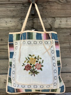 rose serape tote