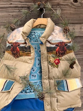 Rosie the longhorn puffer vest