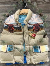 Rosie the longhorn puffer vest