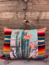 blooming cactus pillow