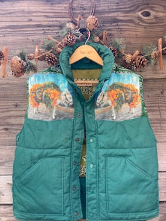 white burro XXL large puffer vest