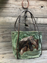 Canvas equestrian tote