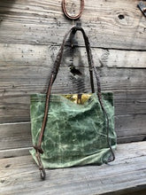 Canvas equestrian tote