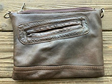 leather horse show ribbon crossbody