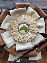 leather horse show ribbon crossbody