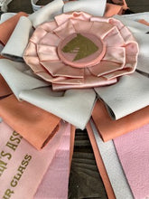 pink leather ribbon crossbody