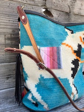 Turquoise burro bag