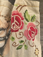 rose lined horse tote