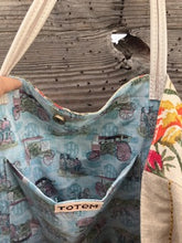 rose lined horse tote
