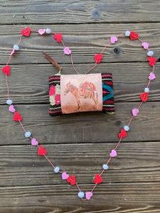 heart burro zip pouch