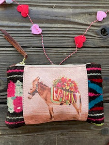 heart burro zip pouch