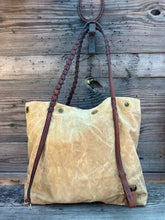 vintage canvas 3 horse tote