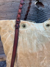 vintage canvas 3 horse tote