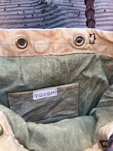 vintage canvas 3 horse tote