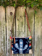 Blue cactus crossbody