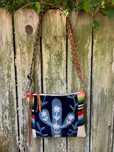 Blue cactus crossbody