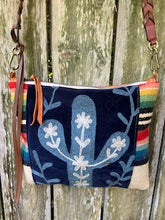 Blue cactus crossbody