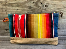 vintage serape rainbow pouch