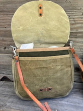 cow hide messenger bag