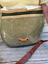 cow hide messenger bag