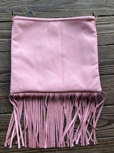 fringe embroidered shoulder bag