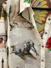 vintage silk scarf blouse large