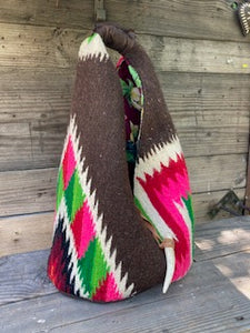 beautiful vintage serape hobo