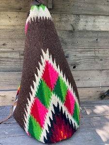 beautiful vintage serape hobo