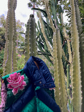 Rose Chevron puffer vest
