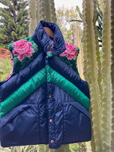 Rose Chevron puffer vest