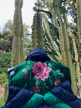 Rose Chevron puffer vest