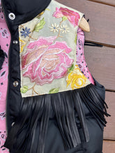 Black Rose puffer vest