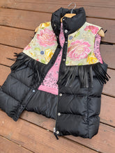 Black Rose puffer vest