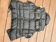 Black Rose puffer vest