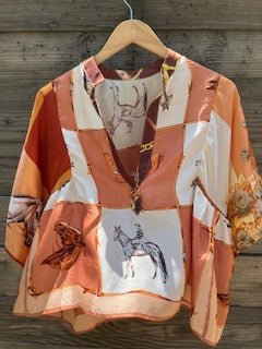 polo silk blouse