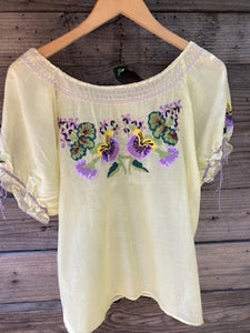 pansy blouse