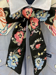 clip on silk bow