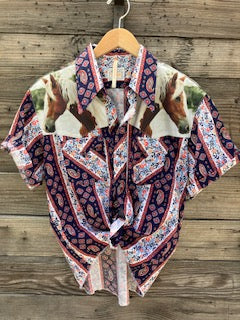 paint vintage western shirt