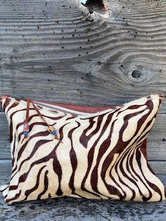 zebra print clutch