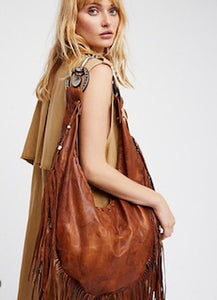 horse bit fringe shoulder bag