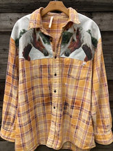 flannel with paint horse